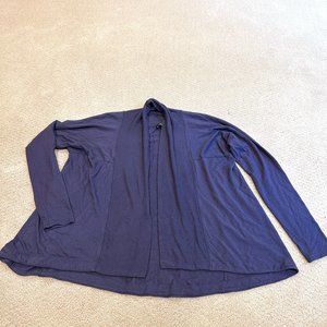 Athleta Sweatshirt Cardigan Nirvana Two Ways Purple Spring Night MEDIUM #416969